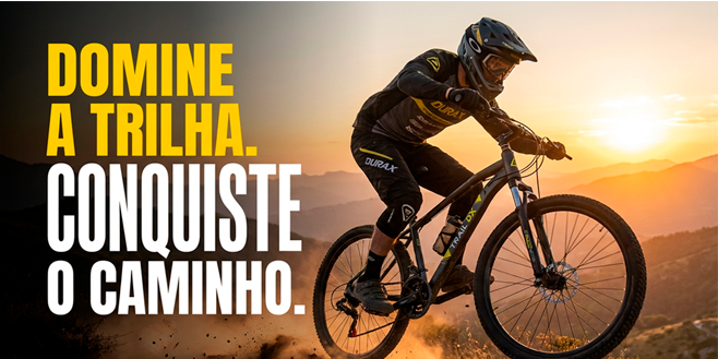 Domine a trilha, conquiste o caminho — bicicleta Durax